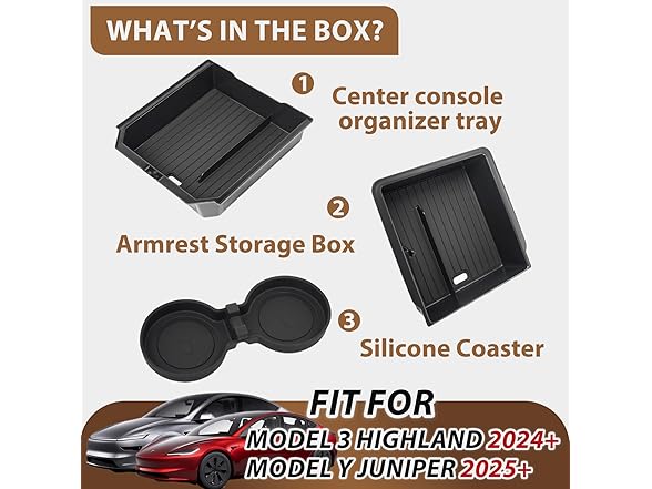 Center Console Organizer Tray | Tesla Model Y