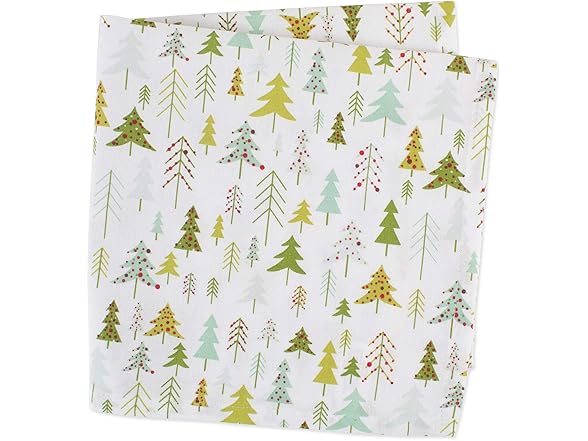 DII Holiday Cloth Square Napkin Set 6Ct VARIES