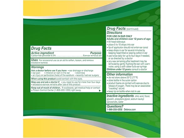 Debrox Ear Wax Removal Kit with Drops 0.5oz