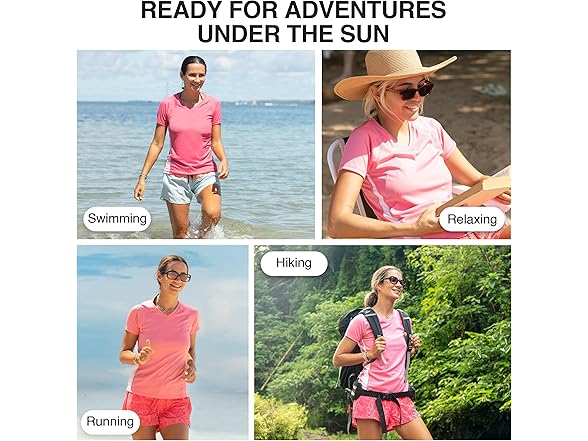 Kanu Surf Women's Pink/White Rashguard (M)