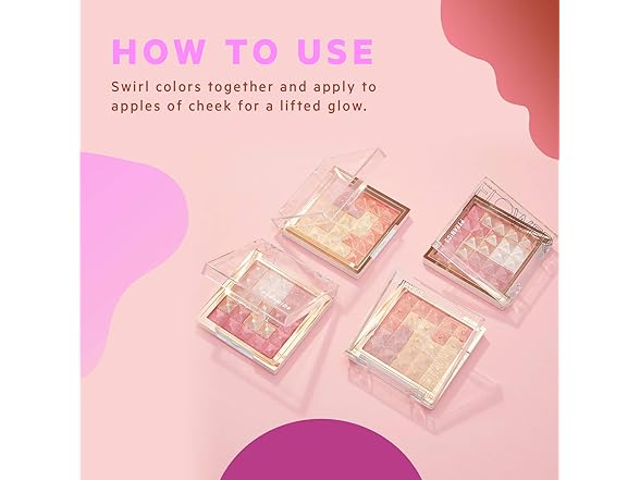 FLOWER BEAUTY Pyramids Cheek, Color (Peach Glow)(Pack of 1)