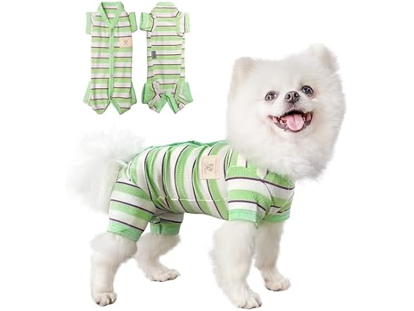 Dog Pajamas, Dog Jumpsuit 4 Legged Pajamas w