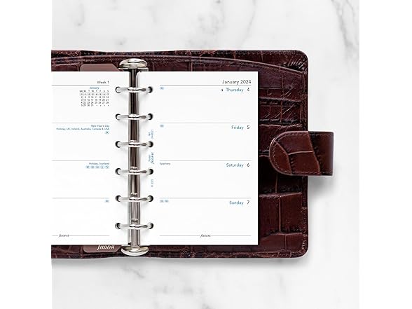 Filofax Pocket Week on two pages English
