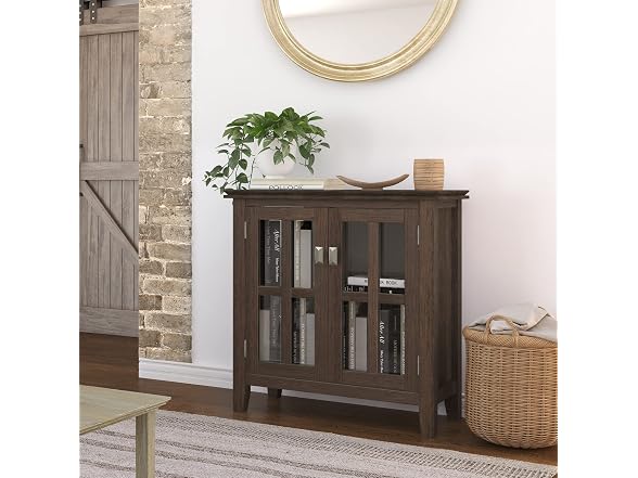 SIMPLIHOME Artisan 30" Wood Cabinet