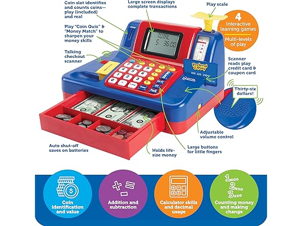 Learning Resources Pretend Teaching Cash Register