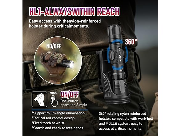 HiFOL Tactical Handheld Flashlights