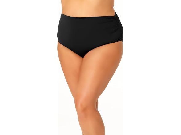 Anne Cole Women (20W) Hi Waist Shirred Bottom