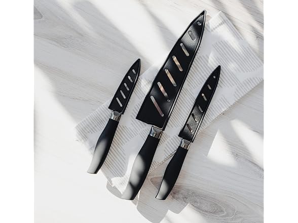 Nonstick Titanium Plated 3pc Knife Set