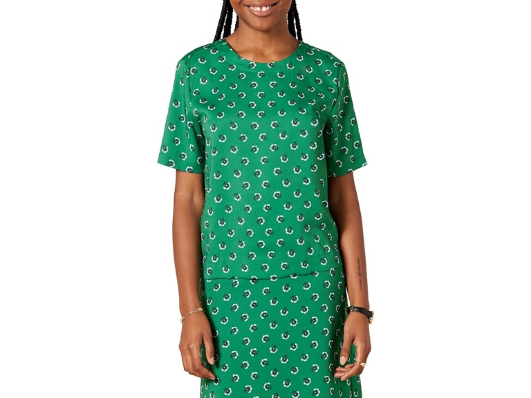 Green, Tossed Floral