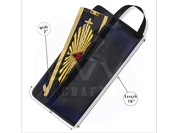 Masonic Scottish Rite 32nd Degree Rose Sash