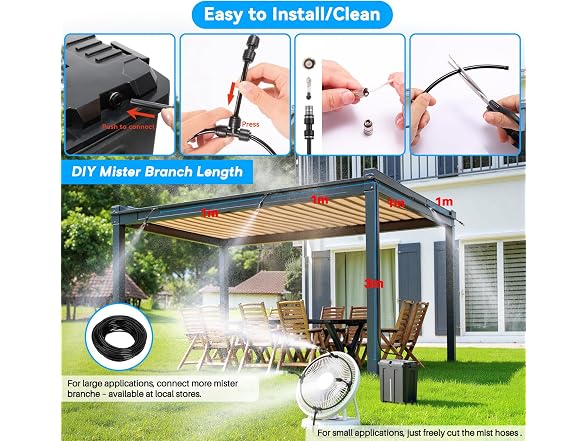 Ausic Portable Misting System 26FT