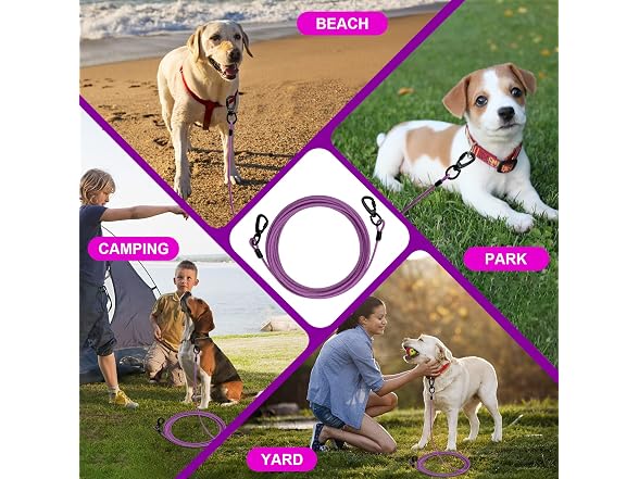 Dog Runner Cable for Yd & Camping