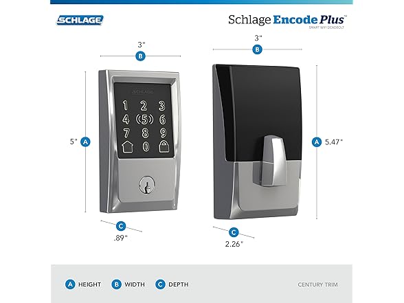  Schlage Encode Plus Smart Wi-Fi Lock