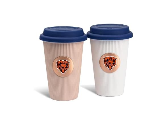 NFL Chicago Bears Barista Cups w/Covers