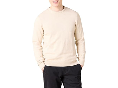 $6.99, Was $31.90, 78% Off! Amazon Essentials Men Cable Knit Crewneck dealfomo