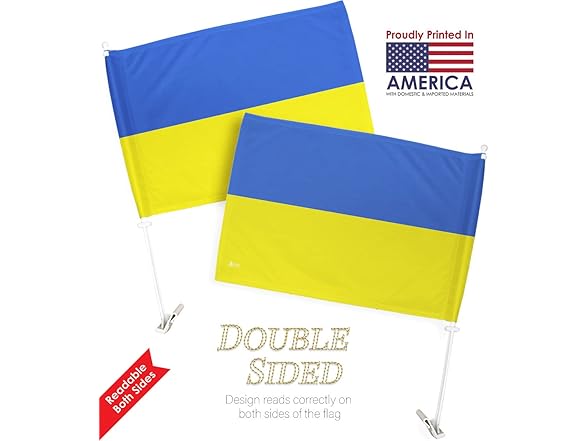USA Decoration Ukrainian Car Flag Bandera Para Carros D