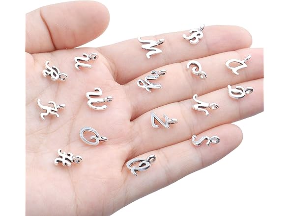 Hendevl Letter Charms Collection, 4 Sets