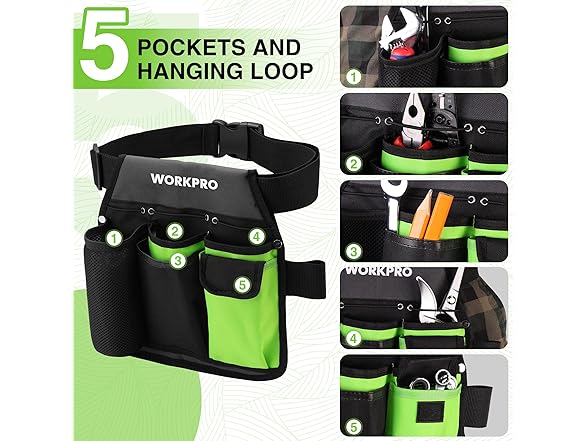 WORKPRO Garden Tool Belt