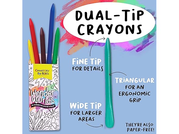 Creativity for Kids Wonder Worlds 3D Coloring Kit 2Pk