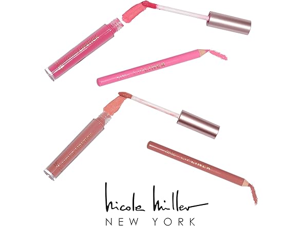 Nicole Miller Rosy Nudes Lip Collection