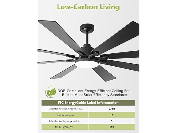 72 Inch Modern Ceiling Fans