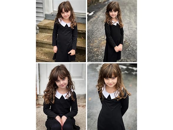 Girls Peter Pan Collar T-Shirt Dress