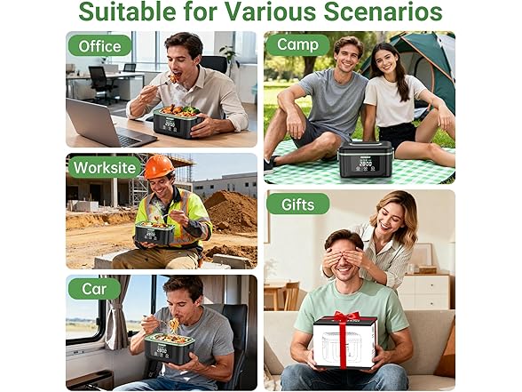 INSMART Cordless Electric Lunch Box