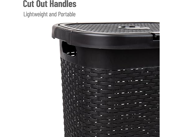 Mind Reader Mind Reader 50L Slim Laundry Hamper, Set o