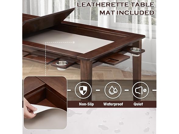 Haddockway Black Walnut 63"×39“ Board Game Table