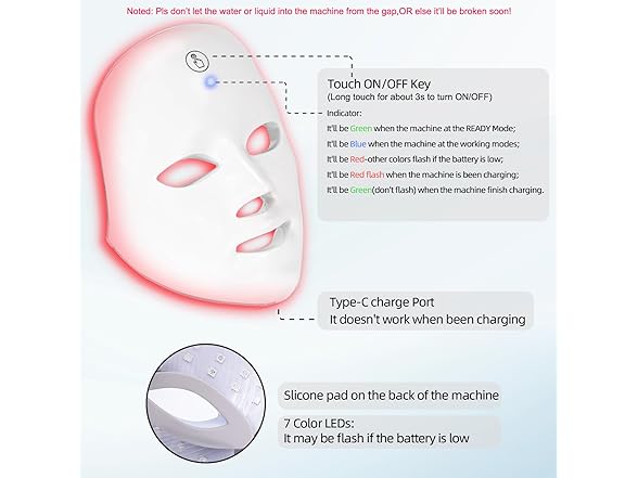 Blue Light Therapy Mask for Face