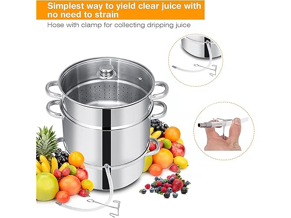 FANTASK 11-Quart Steam Juicer