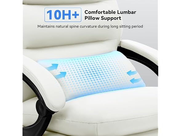 Holiwei Office Chair with Footrest, Big and Tall