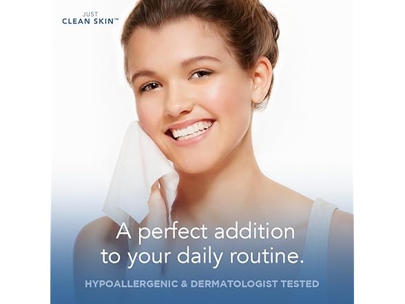 Just Clean Skin Dry Face Towels 50 Count