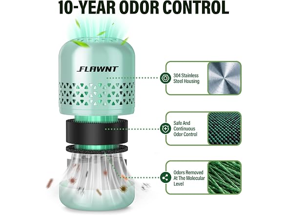 FLAWNT Fridge Deodorizer Light Green