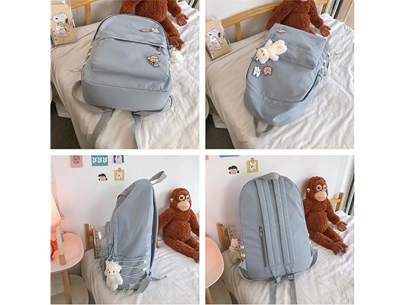 BILIPOPX Kawaii 15.6 Inch Laptop Backpack