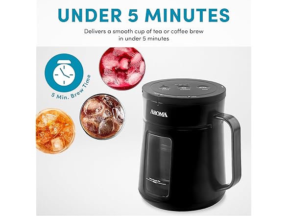 AROMA 5-Minute Instant Cold Brew Maker