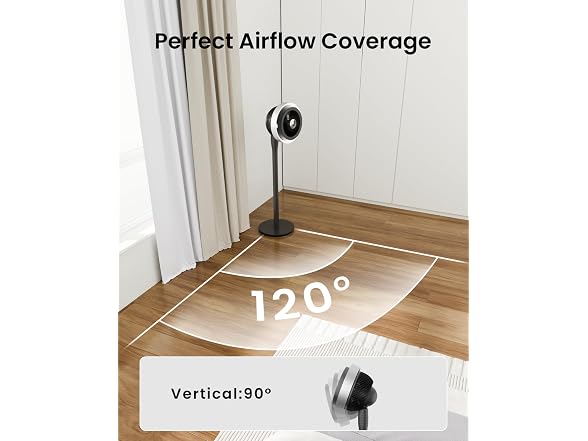 AIRMATE Standing Fan with Light