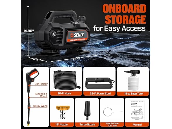 1100 PSI Electric Pressure Washer