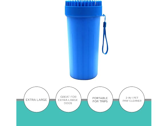 GROOMER ESSENTIALS 2-in-1 Pet Paw Cleaner - E
