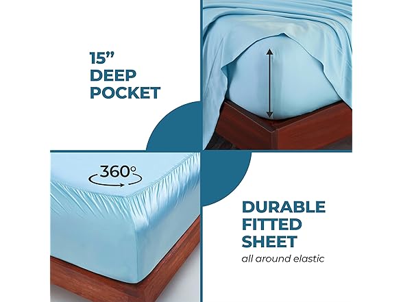 Superior 300 Thread Count Modal 4 Piece Deep Pocket Sheet Set