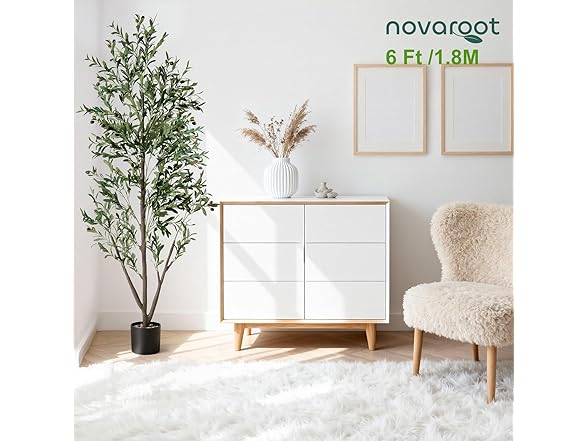 NOVAROOT Artificial Indoor Olive Tree