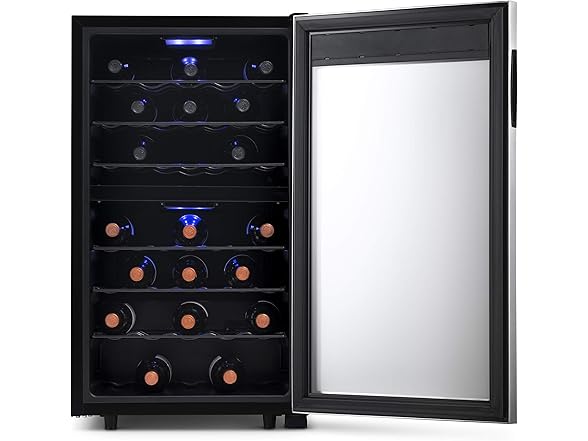 Newair Freestanding Dual Zone Wine Fridge - 43 Bottles