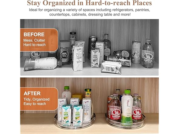 Clear Lazy Susan Organizer