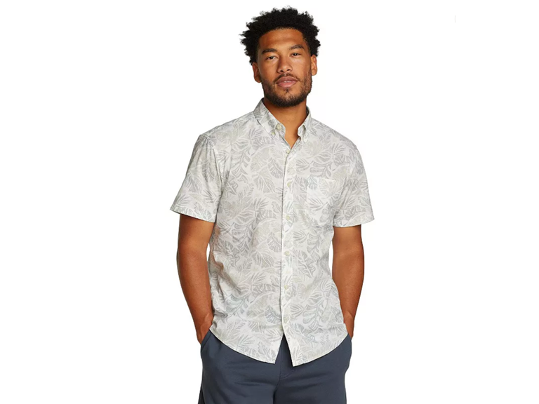 Eddie Bauer Mens ClassicFit SS Printed Baja Shirt - Gallery 11