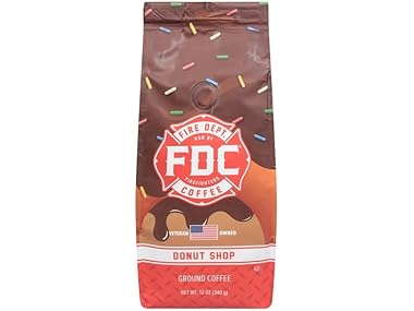 $6.99, Was $9.35, 25% Off! Fire Department Coffee, Ground, Donut dealfomo