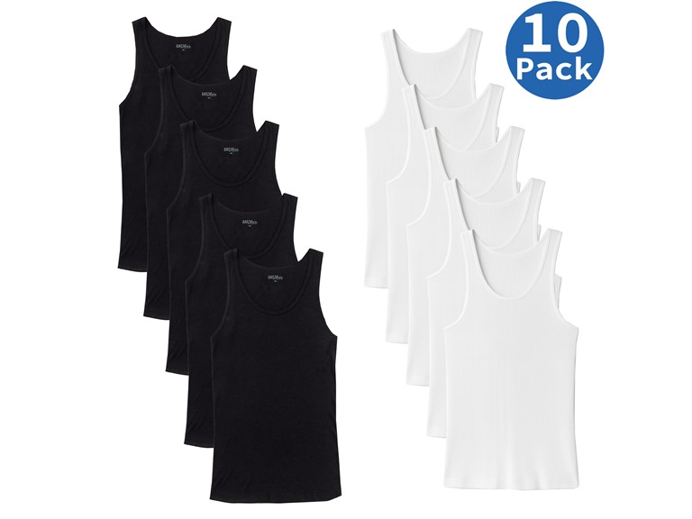 BLU ROCK WC-----(Men's 10-Pack) / MAU-900 / BK-WH / S