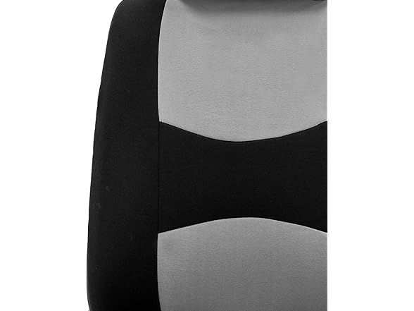 Front Seat Covers Cloth Gray
