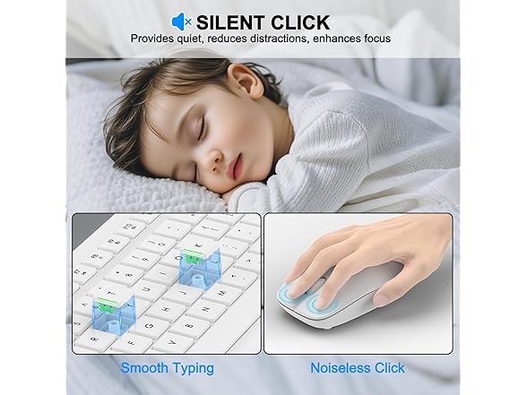 Wireless Keyboard and Mouse Combo