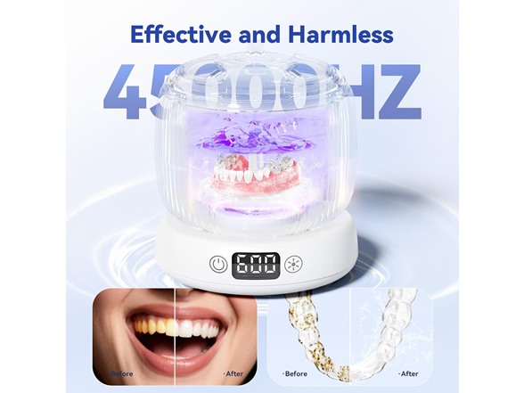 Ultrasonic Retainer Cleaner 45kHz 4-Mode