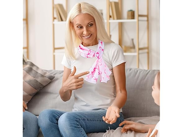 10 Pcs Breast Cancer Awareness Scarf
